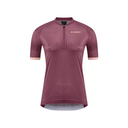 CUBE MEZ NŐI ATX WS Half Zip CMPT RÖVIDUJJÚ BERRY 