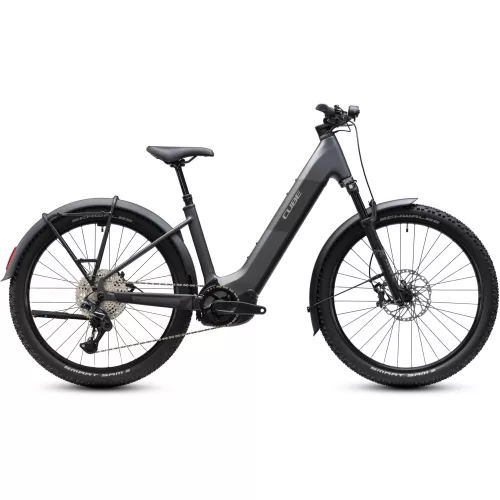 CUBE REACTION HYBRID RACE 800 FE SLABGREY'N'CHROME 2027 ELEKTROMOS KERÉKPÁR