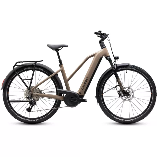 CUBE NURIDE HYBRID PRO 800 CAPPUCCINO'N'BLACK 2027 ELEKTROMOS KERÉKPÁR