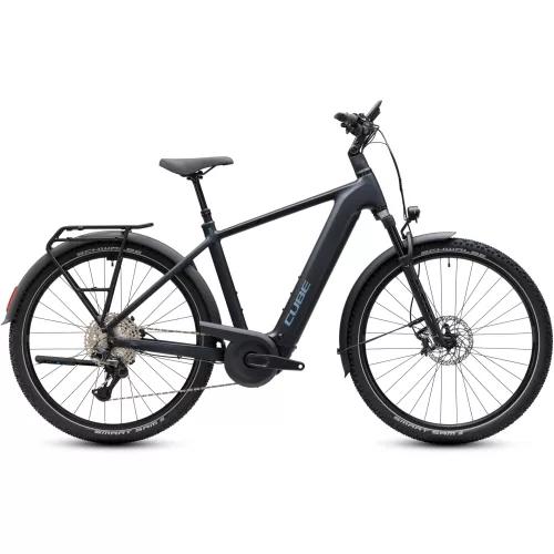 CUBE NURIDE HYBRID EXC 800 COAL'N'CHROME 2027 ELEKTROMOS KERÉKPÁR