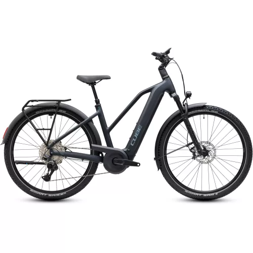 CUBE NURIDE HYBRID EXC 800 COAL'N'CHROME 2027 ELEKTROMOS KERÉKPÁR