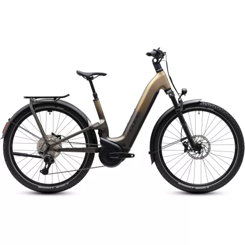 CUBE NURIDE HYBRID ONE11 HPC SLX 800 GOLDENBROWN'N'BLACK 2027 ELEKTROMOS KERÉKPÁR