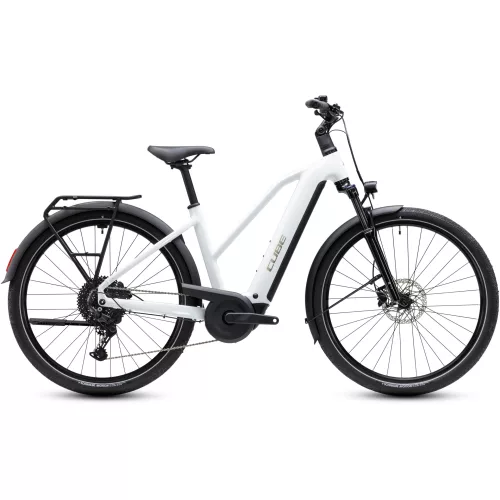 CUBE TOURING HYBRID ONE 600 METALLICWHITE'N'CHROME 2027 ELEKTROMOS KERÉKPÁR