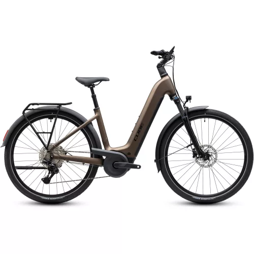 CUBE TOURING HYBRID PRO 800 METALLICUMBRA'N'BLACK 2027 ELEKTROMOS KERÉKPÁR