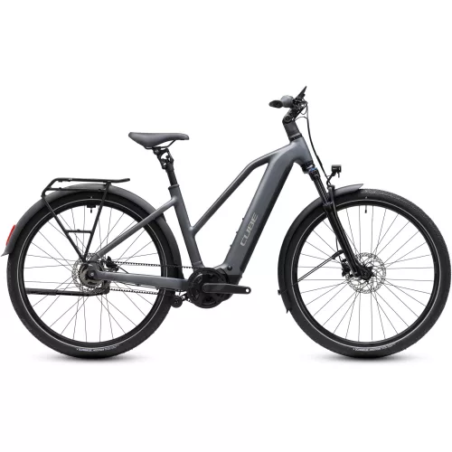 CUBE TOURING HYBRID DELUXE SLX 800 SLABGREY'N'CHROME 2027 ELEKTROMOS KERÉKPÁR