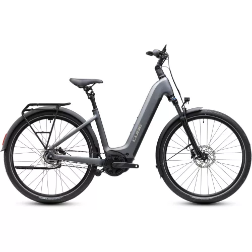 CUBE TOURING HYBRID DELUXE SLX 800 SLABGREY'N'CHROME 2027 ELEKTROMOS KERÉKPÁR
