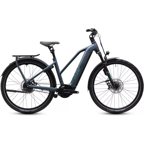 CUBE KATHMANDU HYBRID DELUXE SLX 800 MINERALBLUE'N'BLUE 2027 ELEKTROMOS KERÉKPÁR