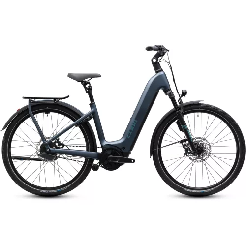 CUBE KATHMANDU HYBRID DELUXE SLX 800 MINERALBLUE'N'BLUE 2027 ELEKTROMOS KERÉKPÁR