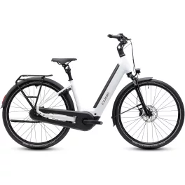   CUBE SUPREME RT HYBRID COMFORT EX 600 METALLICWHITE'N'REFLEX 2027 ELEKTROMOS KERÉKPÁR
