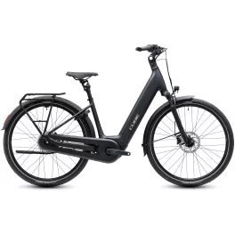   CUBE SUPREME HYBRID COMFORT PRO 600 GREY'N'CHROME 2027 ELEKTROMOS KERÉKPÁR