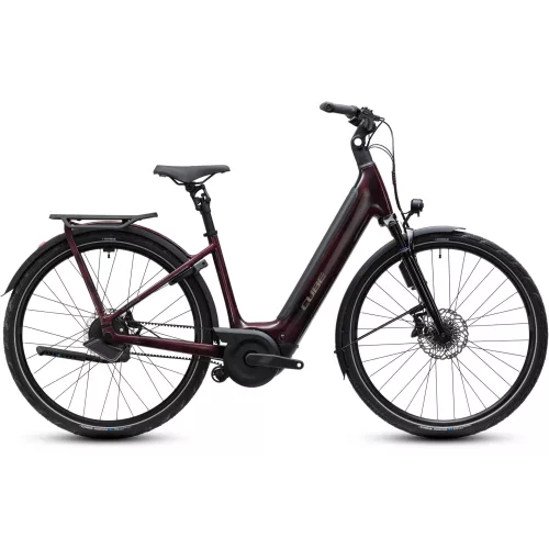 CUBE SUPREME HYBRID C:62 DELUXE SLT 600 LIQUIDRED'N'CHROME 2027 ELEKTROMOS KERÉKPÁR