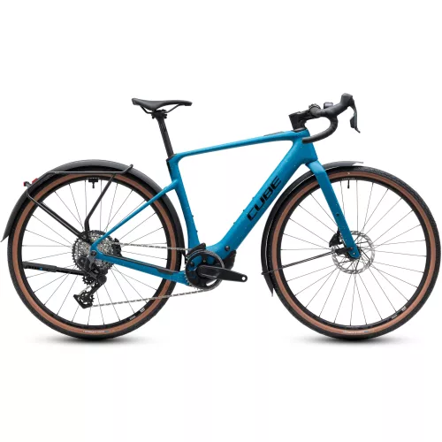 CUBE NUROAD HYBRID C:62 EXC 400X FE TROPICALTEAL'N'BLACK 2027 ELEKTROMOS KERÉKPÁR