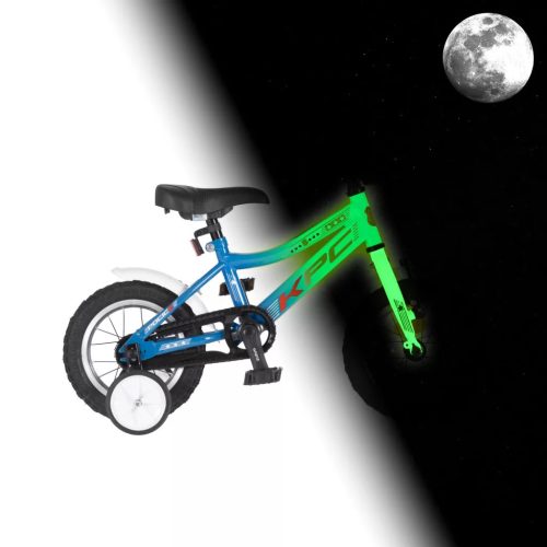KPC FLOUBIKE POLICE 12 KÉK VILÁGÍTÓS GYEREK KERÉKPÁR