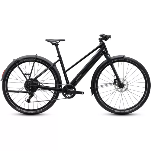 CUBE EDITOR HYBRID ONE 360 FE BLACK'N'IRONGREY 2027 ELEKTROMOS KERÉKPÁR