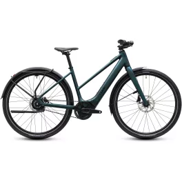  CUBE EDITOR HYBRID SLX 400X FE GLITTERTEAL'N'BLACK 2027 ELEKTROMOS KERÉKPÁR