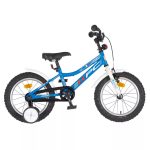 KPC FLOUBIKE POLICE 16 KÉK VILÁGÍTÓS GYEREK KERÉKPÁR