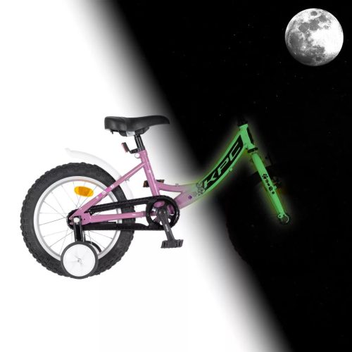 KPC FLOUBIKE RABBIT 16 LILA VILÁGÍTÓS GYEREK KERÉKPÁR