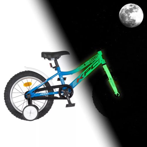 KPC FLOUBIKE POLICE 16 KÉK VILÁGÍTÓS GYEREK KERÉKPÁR