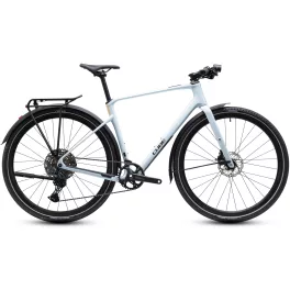   CUBE NULANE C:62 SLX FE GLACIER'N'BLACK 2027 VÁROSI KERÉKPÁR