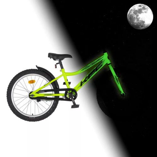 KPC FLOUBIKE RAPTOR 20 ZÖLD VILÁGÍTÓS GYEREK KERÉKPÁR