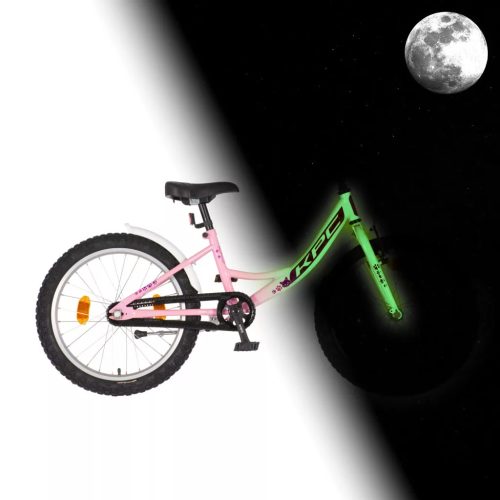 KPC FLOUBIKE KITTY 20 RÓZSASZÍN VILÁGÍTÓS GYEREK KERÉKPÁR
