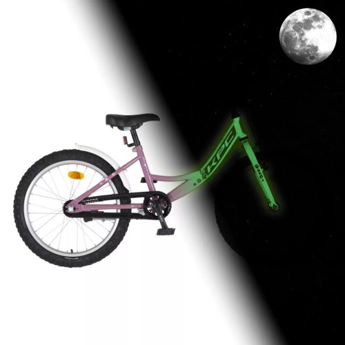 KPC FLOUBIKE RABBIT 20 LILA VILÁGÍTÓS GYEREK KERÉKPÁR