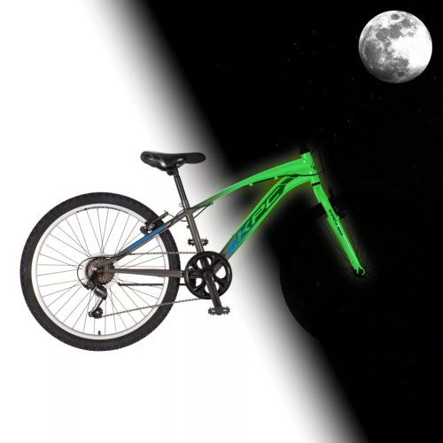 KPC FLOUBIKE FLASH 24 GRAFIT VILÁGÍTÓS GYEREK KERÉKPÁR