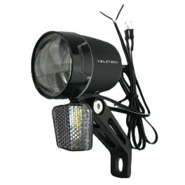 Velotech agydinamóhoz első lámpa VILLÁRA