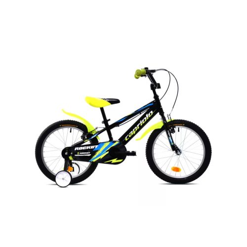 Capriolo Rocket 18” hátra tekerhető gyerek kerékpár Fekete