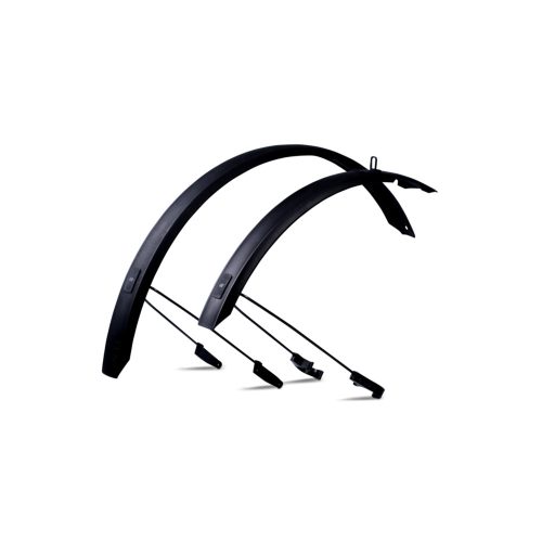 ACID SÁRVÉDŐ SZETT 24" MUDGUARD SET JUNIOR 55 WITH STAYS BLACK