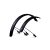 ACID SÁRVÉDŐ SZETT 20" MUDGUARD SET KIDS 55 WITH STAYS BLACK