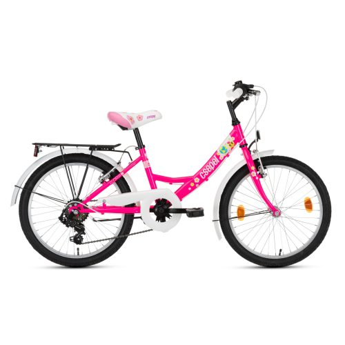 CSEPEL FLORA 20" 6S PINK GYEREK KERÉKPÁR
