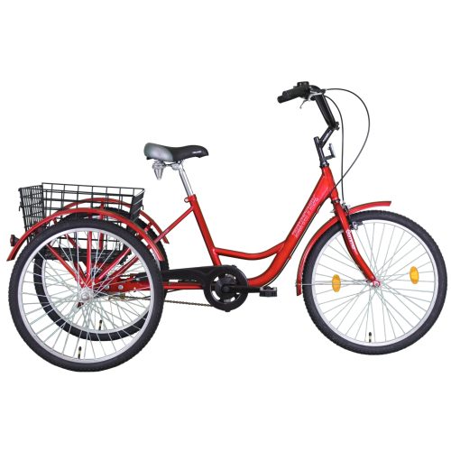 KOLIKEN BIKETEK GOMMER PIROS HÁROMKEREKŰ KERÉKPÁR