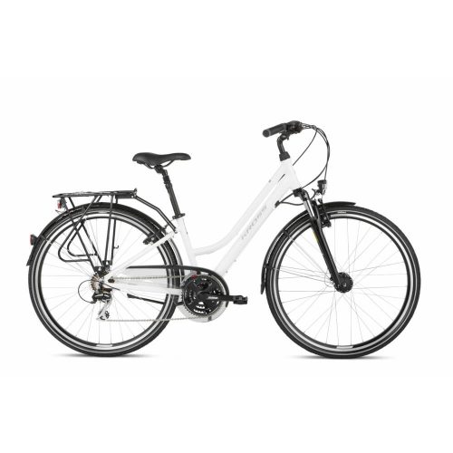 KROSS Trans 3.0 D 28 S fehér-szürke TÚRA kerékpár
