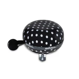  BASIL  POLKADOT BIG BELL, FEKETE FEHÉR PÖTTYÖS CSENGŐ