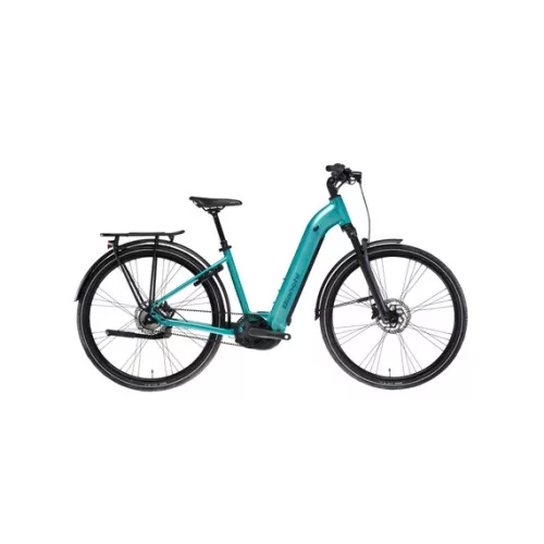 BIANCHI HYBRID 26 T-TRONIK C 8.2 Deore 10sp Bosch PL 600Wh Metál Celeste - S városi elektromos kerékpár