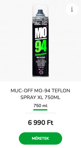 Vásárold meg a Muc-Off MO-94-et és tartsd karban a bringád!