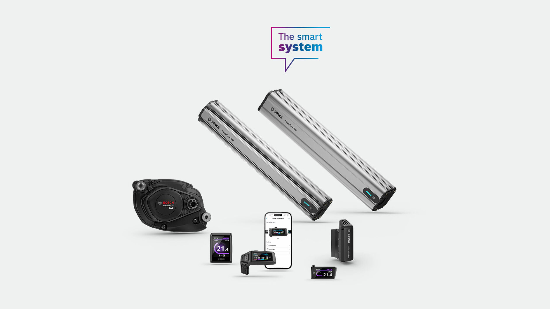 Bosch smart system rendszer része az akkumulátor is