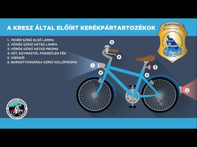 KRESZ által előírt kötelező tartozékok a kerékpárra