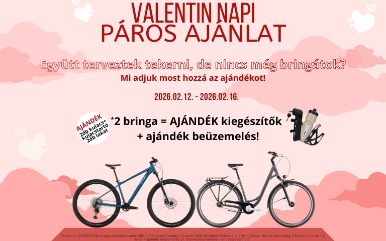 Valentin napi páros ajánlat a JóBringában!